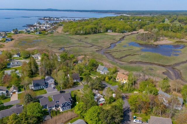 21 Surf Ln, Kennebunk, ME 04043 - aerial overview of property's location with a nearby body of water and nearby suburban area
