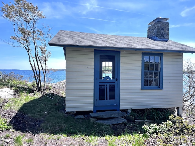1 Mouse Is, Southport, ME 04576 - view of outbuilding with a water view