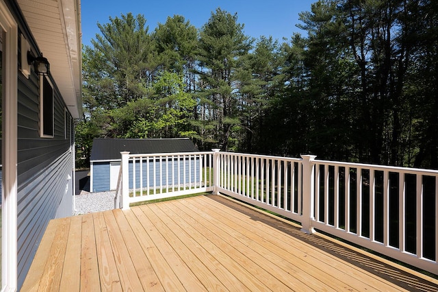 74 Hebron Rd, Paris, ME 04281 - deck with view of scattered trees