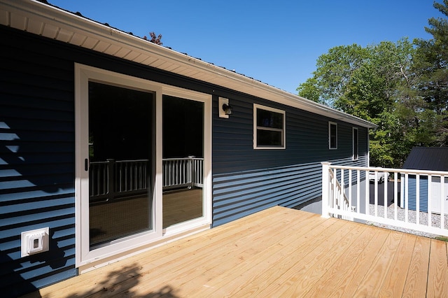 74 Hebron Rd, Paris, ME 04281 - view of wooden deck