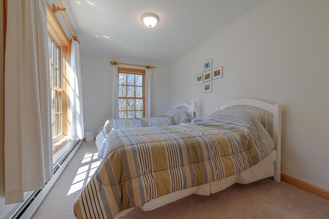 438 Oak Point Rd, Trenton, ME 04605 - bedroom featuring carpet flooring and baseboards
