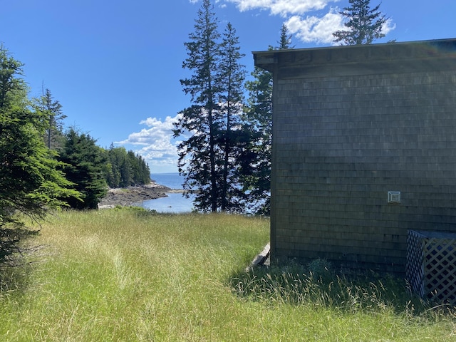 219 Willis Ln, Islesboro, ME 04848 - view of yard featuring a water view