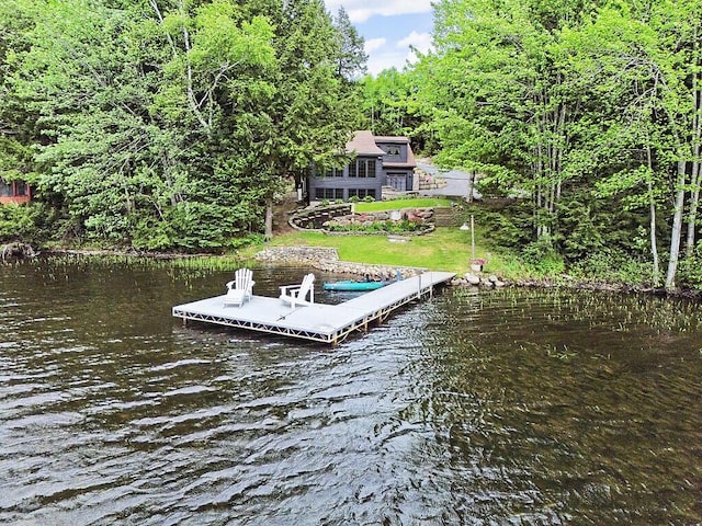 59 Lupine Dr, Belgrade, ME 04917 - dock with a water view