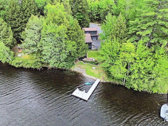 59 Lupine Dr, Belgrade, ME 04917 - aerial view of property and surrounding area with a nearby body of water