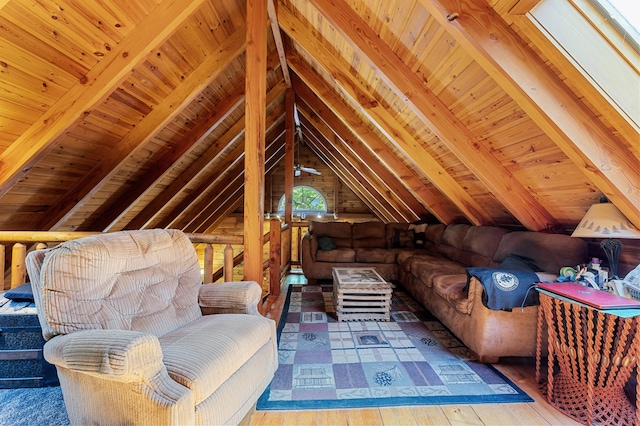 2451 Riverside Dr, Vassalboro, ME 04989 - sitting room featuring wooden ceiling, wood-type flooring, and wooden walls