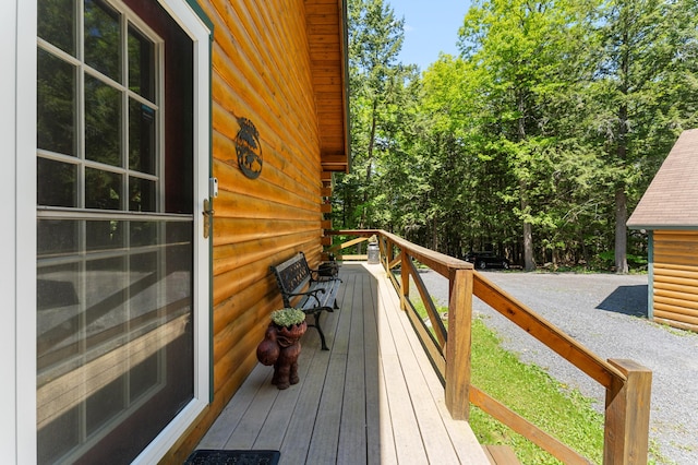 2451 Riverside Dr, Vassalboro, ME 04989 - view of wooden deck