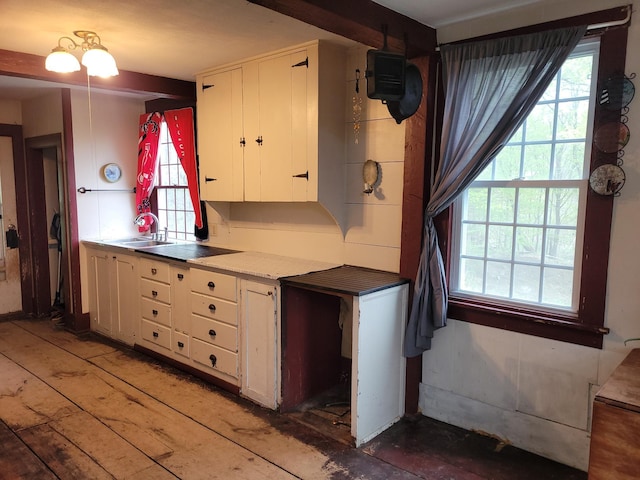 627 Waterville Rd, Skowhegan, ME 04976 - kitchen featuring white cabinetry and a sink
