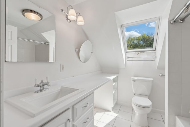 198 Range Rd, Cumberland, ME 04021 - full bath featuring toilet, vanity, and tile patterned floors
