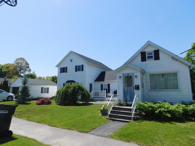 56 Allen St, Bangor, ME 04401 - view of front of house featuring a front lawn