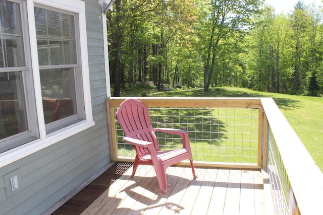 35 Harmon Notch Rd, Brownfield, ME 04010 - deck featuring a yard