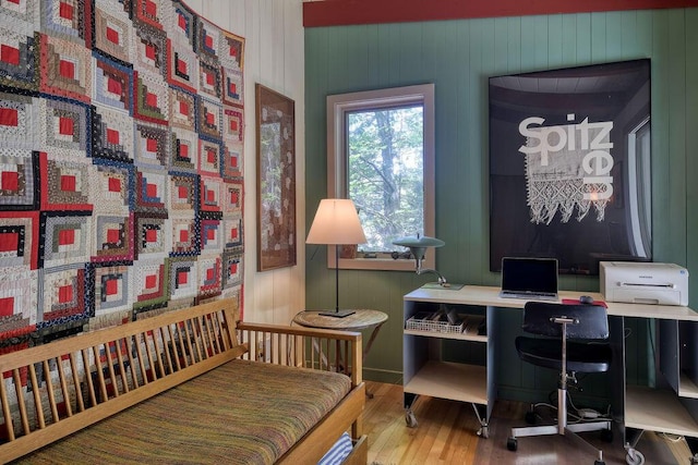 93 Eaton Point Rd, Deer Isle, ME 04627 - office area with wood finished floors
