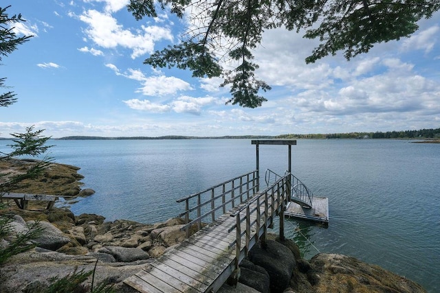 93 Eaton Point Rd, Deer Isle, ME 04627 - dock with a water view