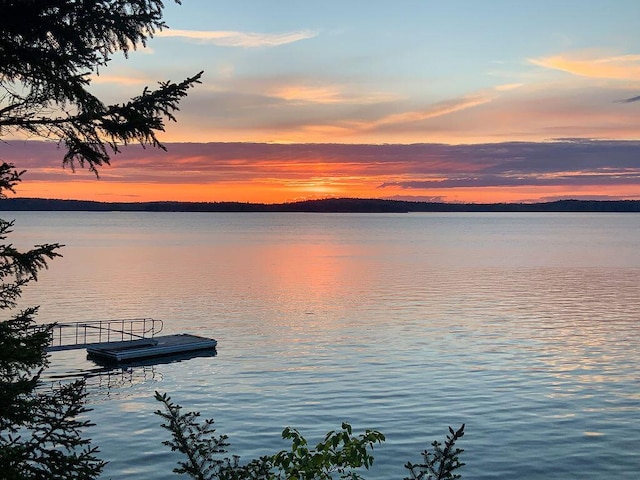 93 Eaton Point Rd, Deer Isle, ME 04627 - water view with a floating dock