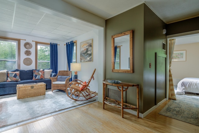 38 Johnson Cove Rd, Otis, ME 04605 - living room with wood finished floors