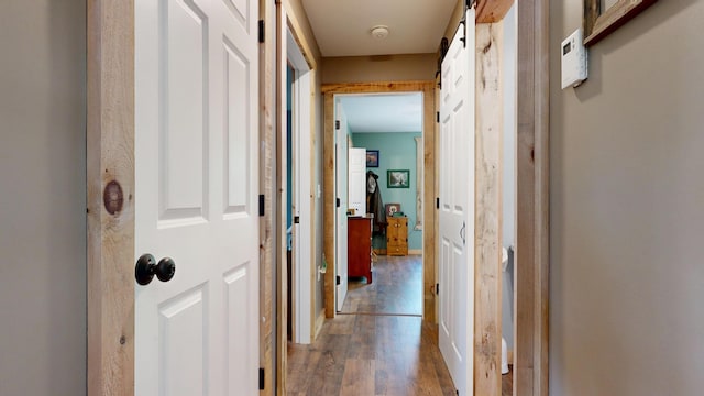 580 Spring St, Brownfield, ME 04010 - corridor featuring wood finished floors