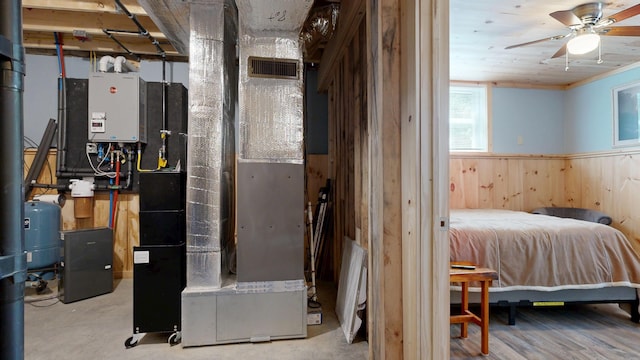 580 Spring St, Brownfield, ME 04010 - utilities with water heater and heating unit