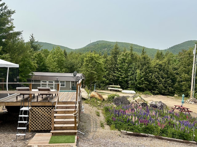 580 Spring St, Brownfield, ME 04010 - mountain view with a forest