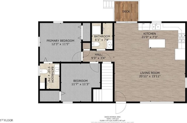 580 Spring St, Brownfield, ME 04010 - property floor plan