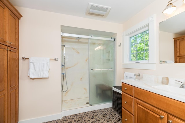 21 Fernald Ave Unit B, York, ME 03909 - bathroom with a stall shower and vanity