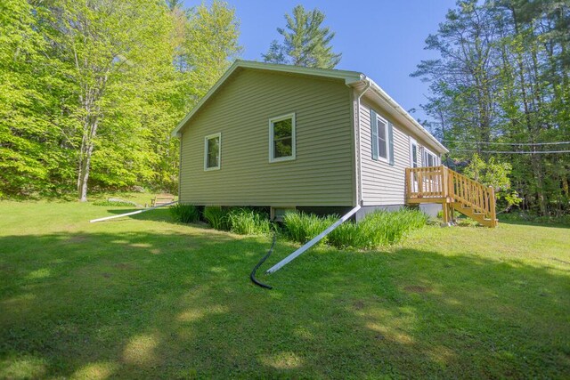 38 Greenridge Way, Jay, ME 04239 - view of home's exterior with a lawn