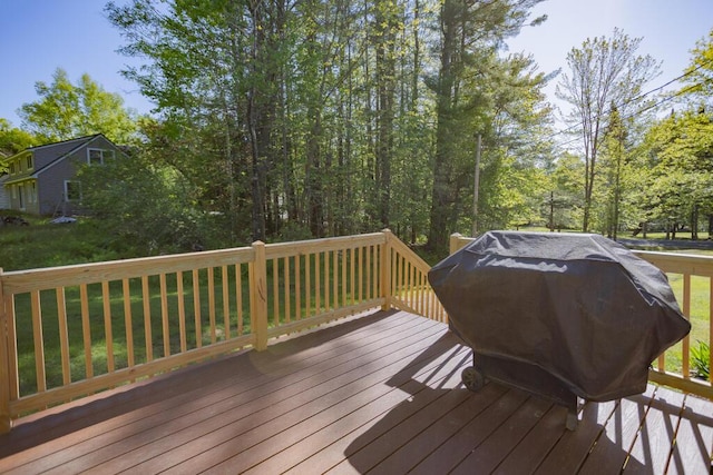 38 Greenridge Way, Jay, ME 04239 - deck with grilling area