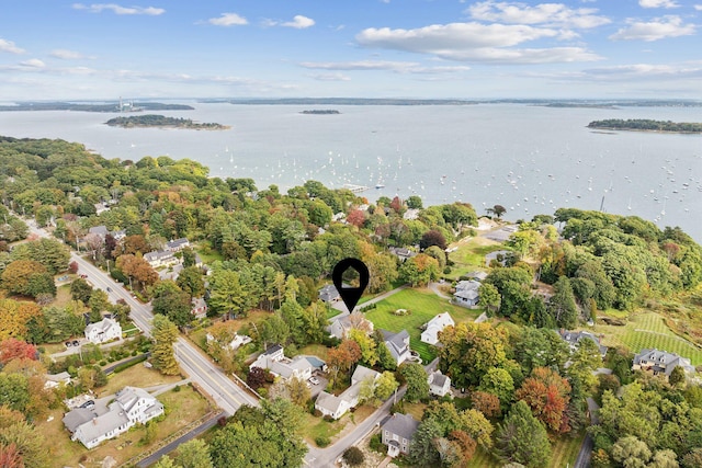 239A Foreside Rd ., Unit Falmouth, ME 04105 - aerial overview of property's location with a nearby body of water