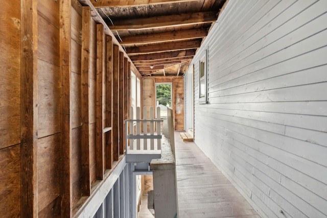 128 Alfred St, Biddeford, ME 04005 - corridor with wood finished floors