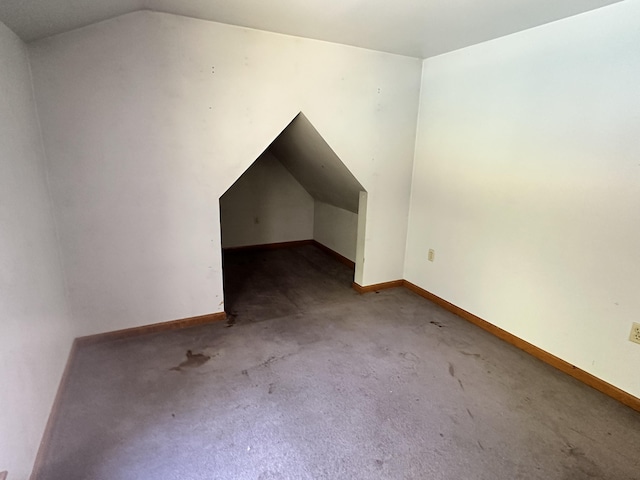 3 Harding Way, Kennebunk, ME 04043 - additional living space with vaulted ceiling, carpet, and baseboards