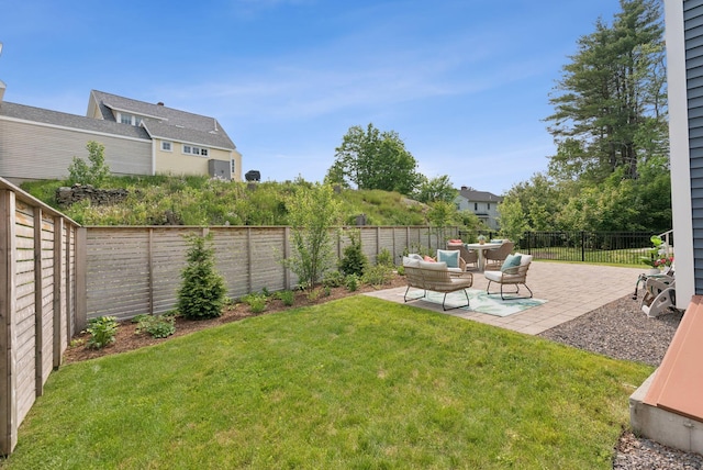25 Benjamin Way, Portland, ME 04102 - view of yard with a patio area and an outdoor living space