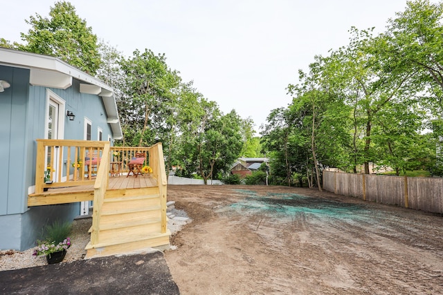 1 Knowlton Rd, Nashua, NH 03063 - view of yard featuring a wooden deck and view of scattered trees