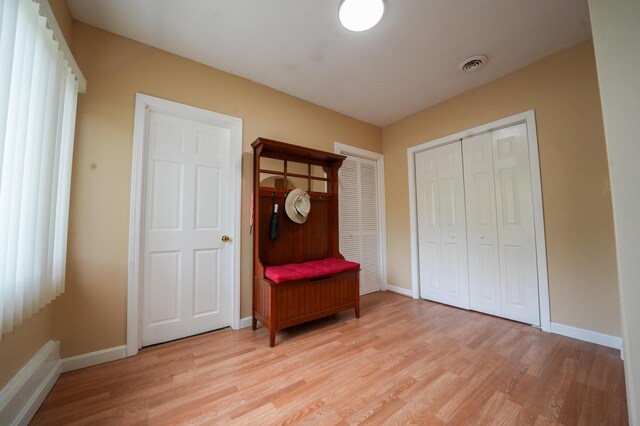 50 Water St, Howland, ME 04448 - mudroom featuring light wood-type flooring and baseboards