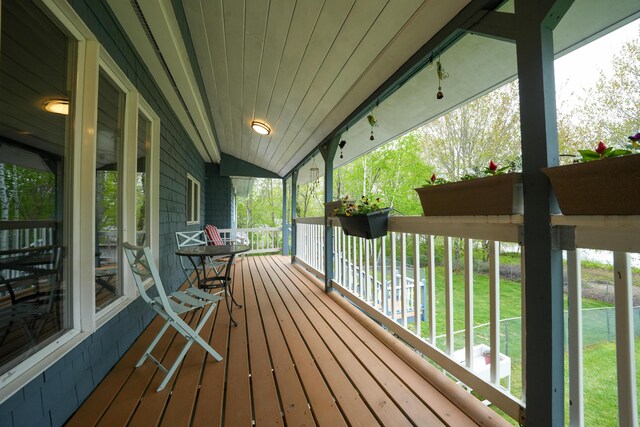 50 Water St, Howland, ME 04448 - view of wooden porch