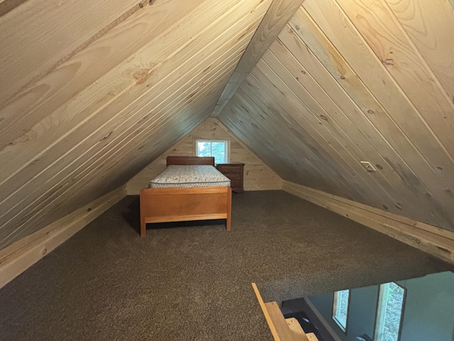 166 Tupper Rd, Madison, ME 04950 - unfurnished bedroom featuring lofted ceiling
