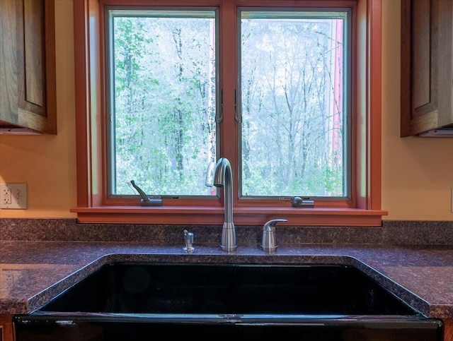465 S St, Rockport, ME 04856 - kitchen view of a sink and dark countertops