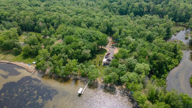 177 Meadow Ln, Smithfield, ME 04978 - aerial overview of property's location featuring a forest and a nearby body of water
