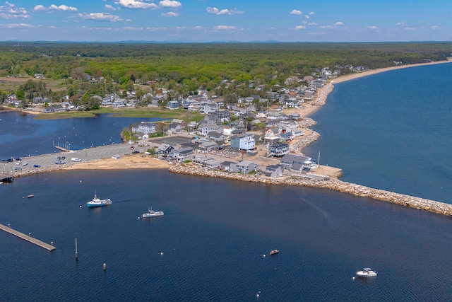 23 N Ave Unit 23, Saco, ME 04072 - drone / aerial view of a heavily wooded area and a large body of water