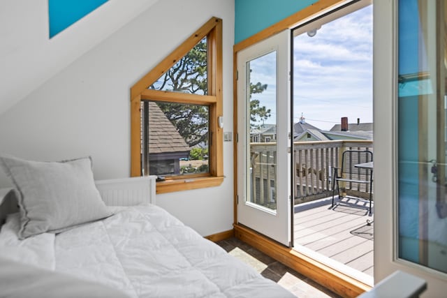 23 N Ave Unit 23, Saco, ME 04072 - bedroom featuring access to exterior and baseboards
