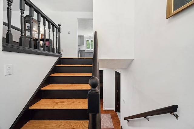 3 Wilson Ln, Saco, ME 04072 - stairs featuring wood finished floors