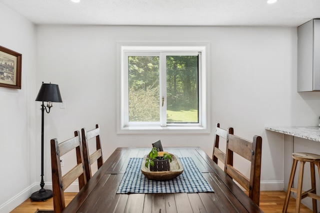 3 Wilson Ln, Saco, ME 04072 - dining space with wood finished floors, baseboards, and recessed lighting