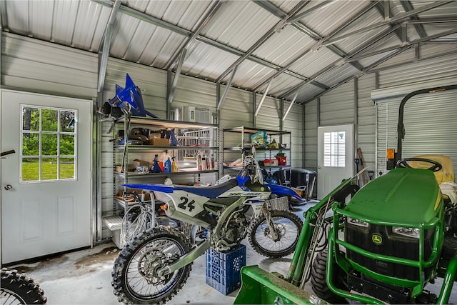 711 Newfield Rd, Shapleigh, ME 04076 - garage featuring metal wall