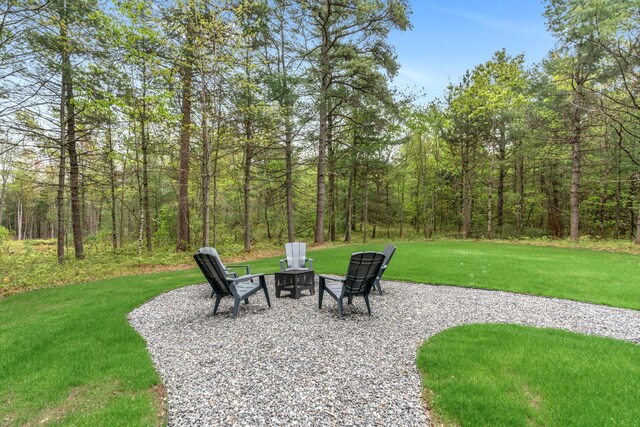 69 Bernier Ln, Waterboro, ME 04087 - view of patio / terrace with a view of trees