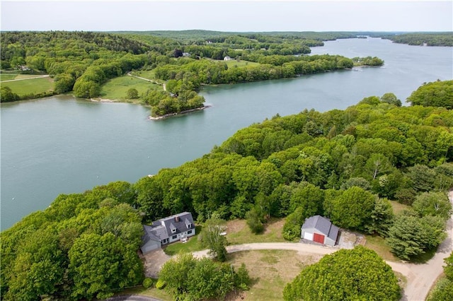 81 Bryers Cir, Boothbay, ME 04537 - drone / aerial view of a nearby body of water