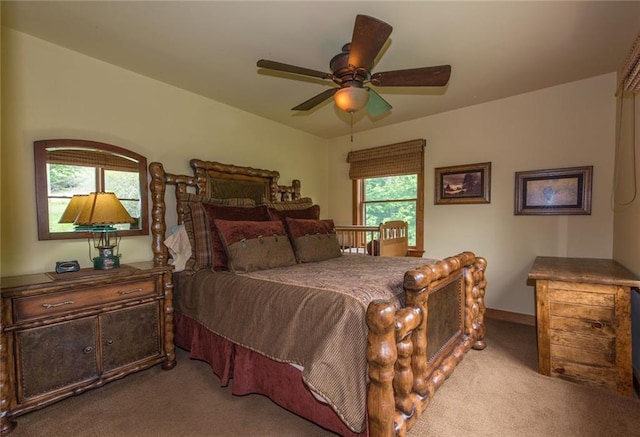 81 Bryers Cir, Boothbay, ME 04537 - carpeted bedroom with ceiling fan