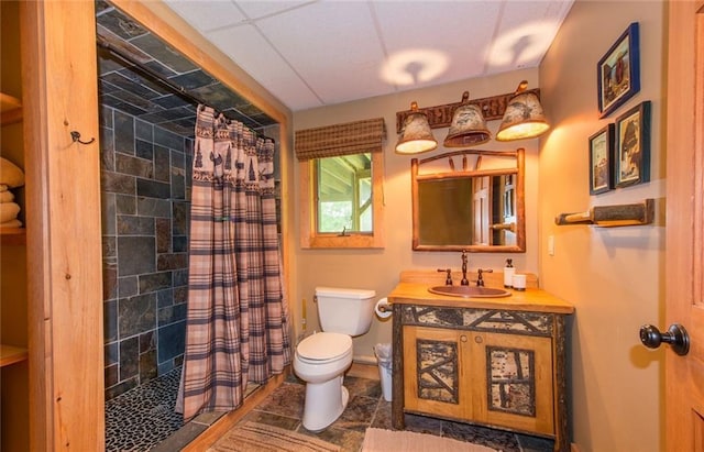 81 Bryers Cir, Boothbay, ME 04537 - full bathroom featuring vanity and tiled shower