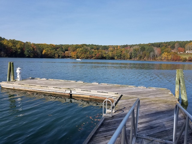 81 Bryers Cir, Boothbay, ME 04537 - dock featuring a water view and a view of trees