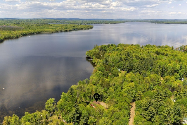 80 Hart St, Newport, ME 04953 - bird's eye view of a nearby body of water and a forest
