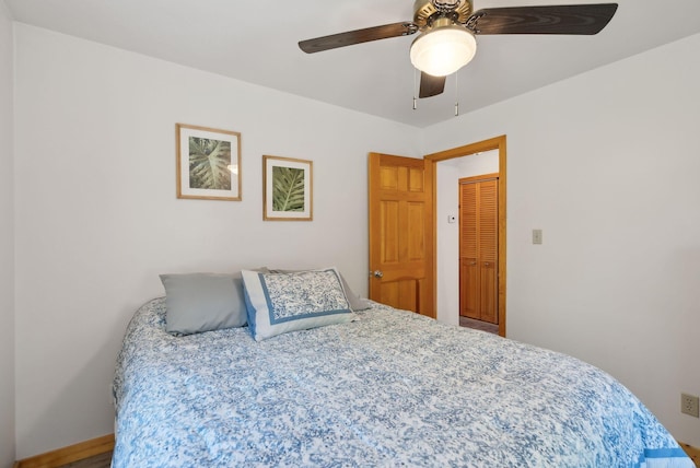 80 Hart St, Newport, ME 04953 - bedroom featuring a ceiling fan