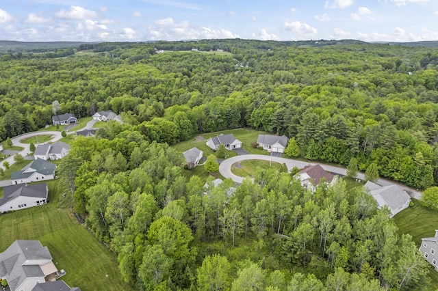 8 Macintosh Ln, Lewiston, ME 04240 - aerial view of property and surrounding area featuring a heavily wooded area and nearby suburban area