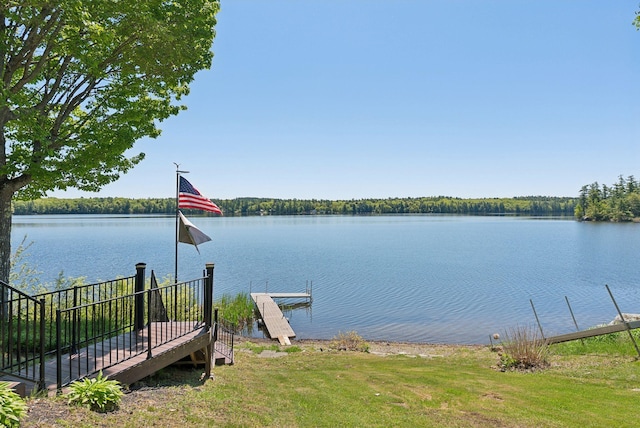 193 Park Ln, Windsor, ME 04363 - dock area with a water view