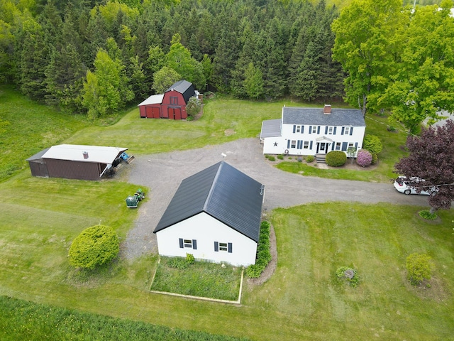 856 Weeks Mills Rd, New Sharon, ME 04955 - view of subject property with a forest